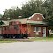 Former Atlantic Coast Line Railroad Depot and Ex Chesapeake and Ohio Railway Caboose No. 903554 at Frostproof, FL