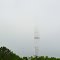 Old WSM transmitter tower shrouded in fog