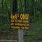 Haley Rd warning sign