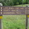 Trail marker, Paul Bunyan bike trail, Bemidji MN