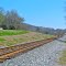 Looking East down the track