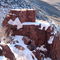 Rock with snow