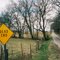 Dead End Road to H???..Sign actually is for  "Thell" road. No, I did not bend it, it was that way when I found it.
