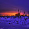 Early sunrise in Kiev region