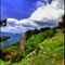 Clouds over mountains