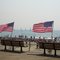 Flags on Long Beach NY