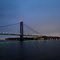 13.08.2010, 06.15 Uhr. Verrazano-Narrows Bridge. Good Morning, wir nähern uns New York City