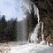 Man On Ice-Covered Road Under Bridal Veil Falls (i)
