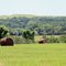 Bailed hay near the National Tallgrass National Preserve