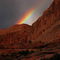 Rainbow over red rock country
