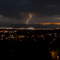Lightning at sunset