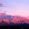 Santa Catalina sunset with snow