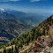 view south from saddle/shoulder of mount olympus