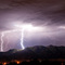 lightning storm in Cache Valley