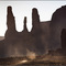 #189  Three Sisters, Monument Valley, Arizona.  USA