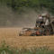 Threshing is dusty work