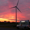 Windmill sunset