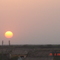 sunset from house