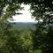Overlook along hiking trail