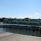 Mathers Bridge open, south tip of Merritt Island in background