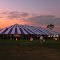 The big tent at sundown