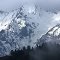 snow covered peaks from Mechuka, Arunachal Pradesh