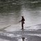 Fisherman at Dhalai river bank