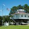 Stingray Point Marina Replica Light House, Deltaville, Middlesex County, VA. (Actual light house stood from 1858-1965)