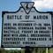 Battle of Marion Historical Marker, South Commerce Street, Marion, Virginia