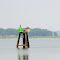Rappahannock River marker #35 near Cat Point Creek