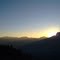 sunset from totanaula, pithoragarh uttranchal