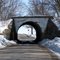 Road underpass under former Chicago Great Western Right of Way.