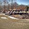 Old Warren Pony Truss Bridge On Driveway