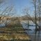 The old abandoned railway bridge over the Wabash River