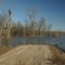 End of the road. Don't mess with the Wabash River!