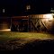 Fair Weather Farms barn at night