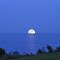 (Super) Moon rising over Lake Michigan
