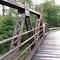 The bridge to the other side of the tracks