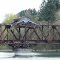 Closeup of Railroad Bridge over the Lewis River, Woodland Washington