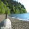 Granite boulder between Zelatched & Tskutsko Points, Dabob Bay, Washington