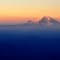 Colors of sunrise over Mt Rainier