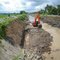 Saluran Induk Sawitto, Penggalian Pondasi Saluran Pasangan Batu