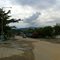 Suasana jalan di depan pelabuhan Kolaka