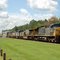 Northbound CSX Autorack Train led by Locomotive No. 46 at Folkston, GA