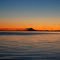 Redoubt Volcano sunset over Skilak Lake