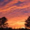 Winter Storm Sunset south of Newton, Kansas