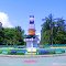 Tugu Adipura di tengah taman kota Sumenep Madura