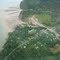 Landslide flow - aerial shot