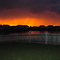 A sunset in the back yard