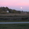 The moon rises over New Glarus